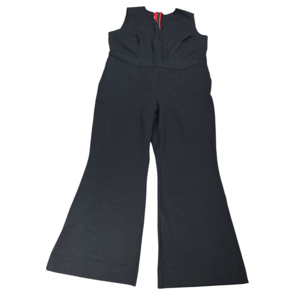 Spanx Wom 2XL TALL Plus Size Black Pants Sleeveless Jumpsuit NWT Sexy Date Night - Picture 1 of 15